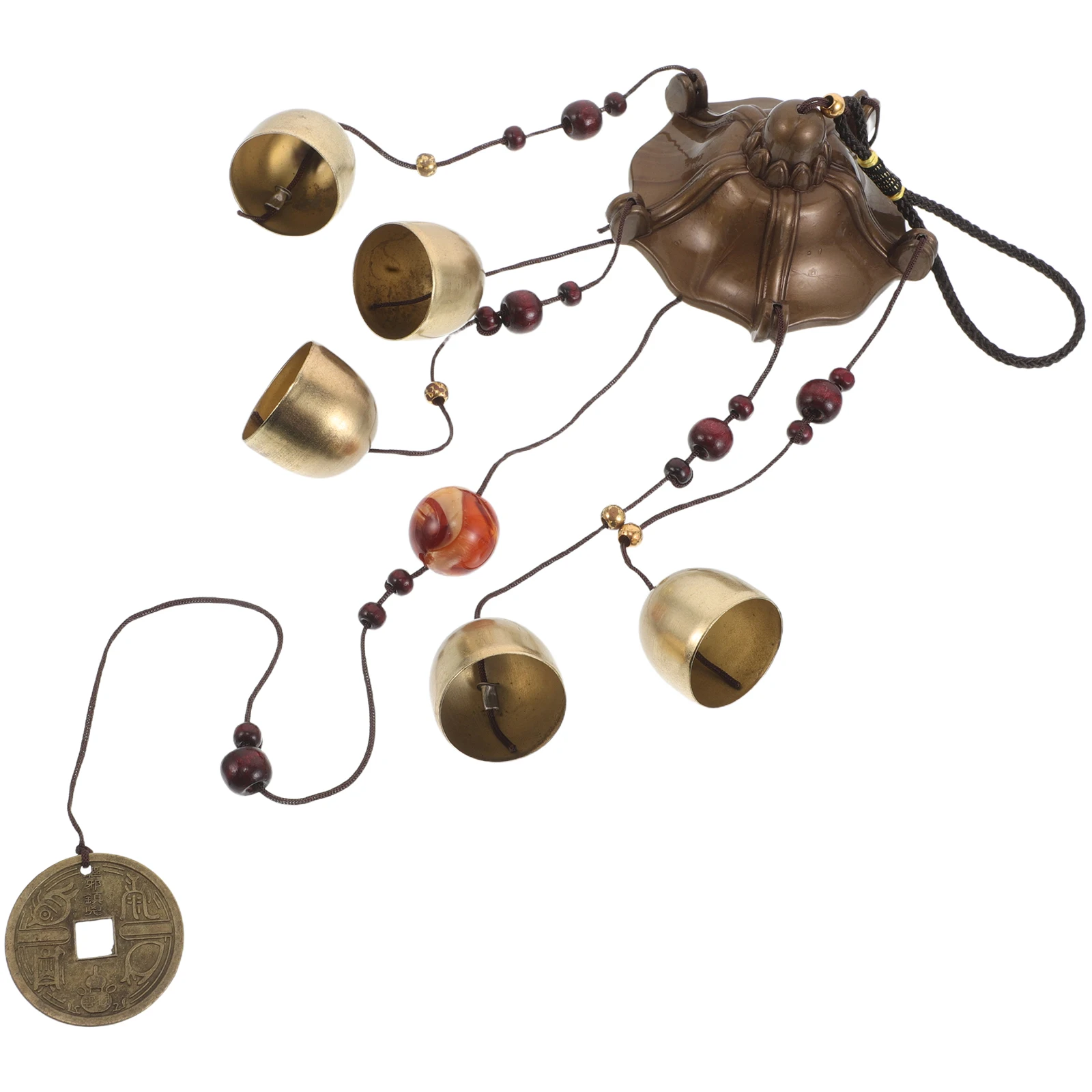 

Wind Chime Copper Cattail Chimes Hanging Iron Bell Brass Bells for Loud outside Ornaments