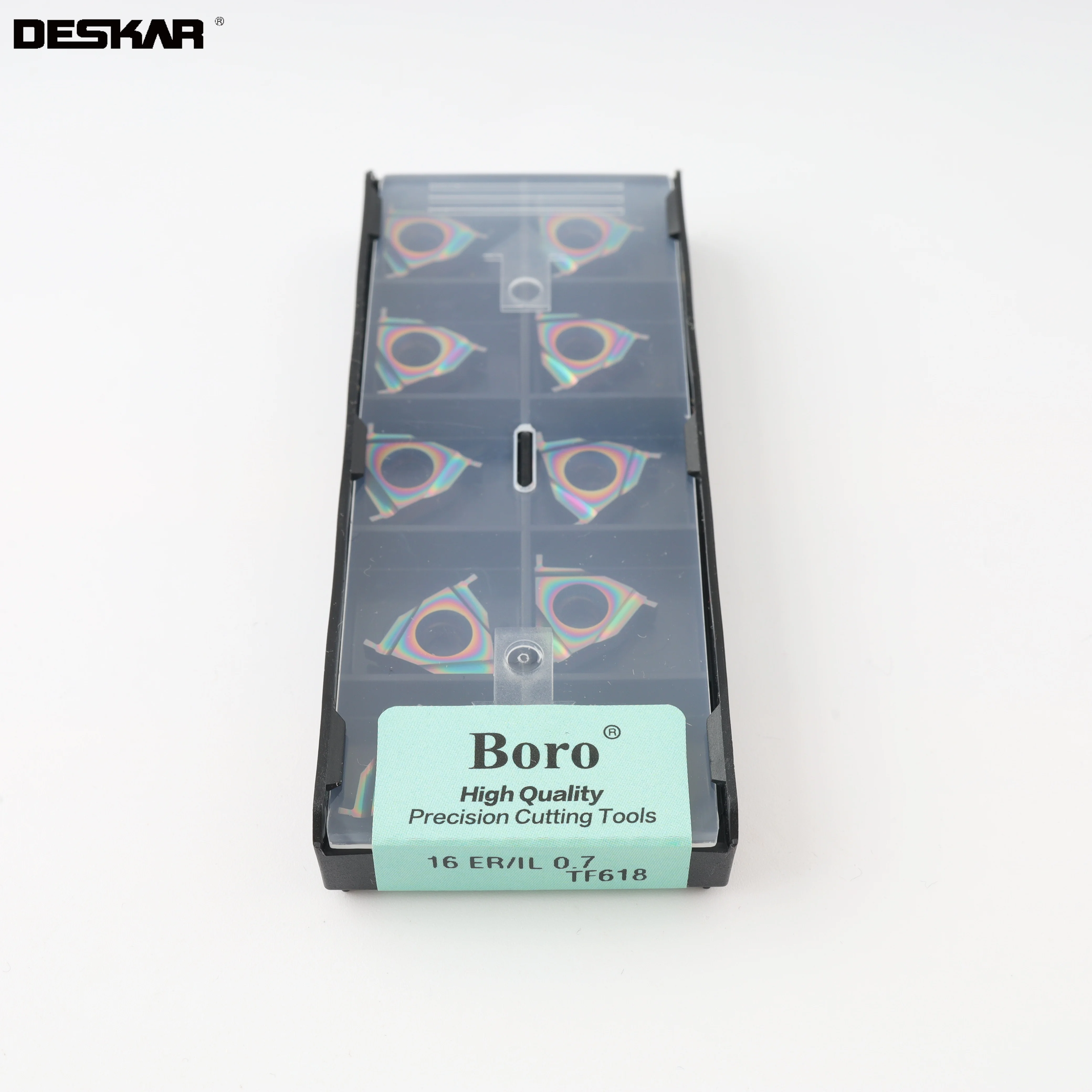 DESKAR 16ER/IL 16IR/EL 0.7 مللي متر 0.8 مللي متر 1.0 مللي متر-3.0 مللي متر TF618 CNC صلابة الصلب مخرطة الضحلة الحز تحول أدوات كربيد إدراج