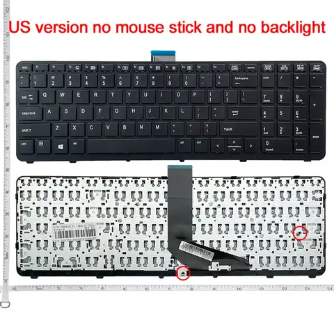 HP용 영어 노트북 키보드, ZBOOK 15 G1 ZBOOK 15 G2 ZBOOK 17 G1 ZBOOK 17 G2 PK130TK1A00 SK7123BL US 블랙, 신제품