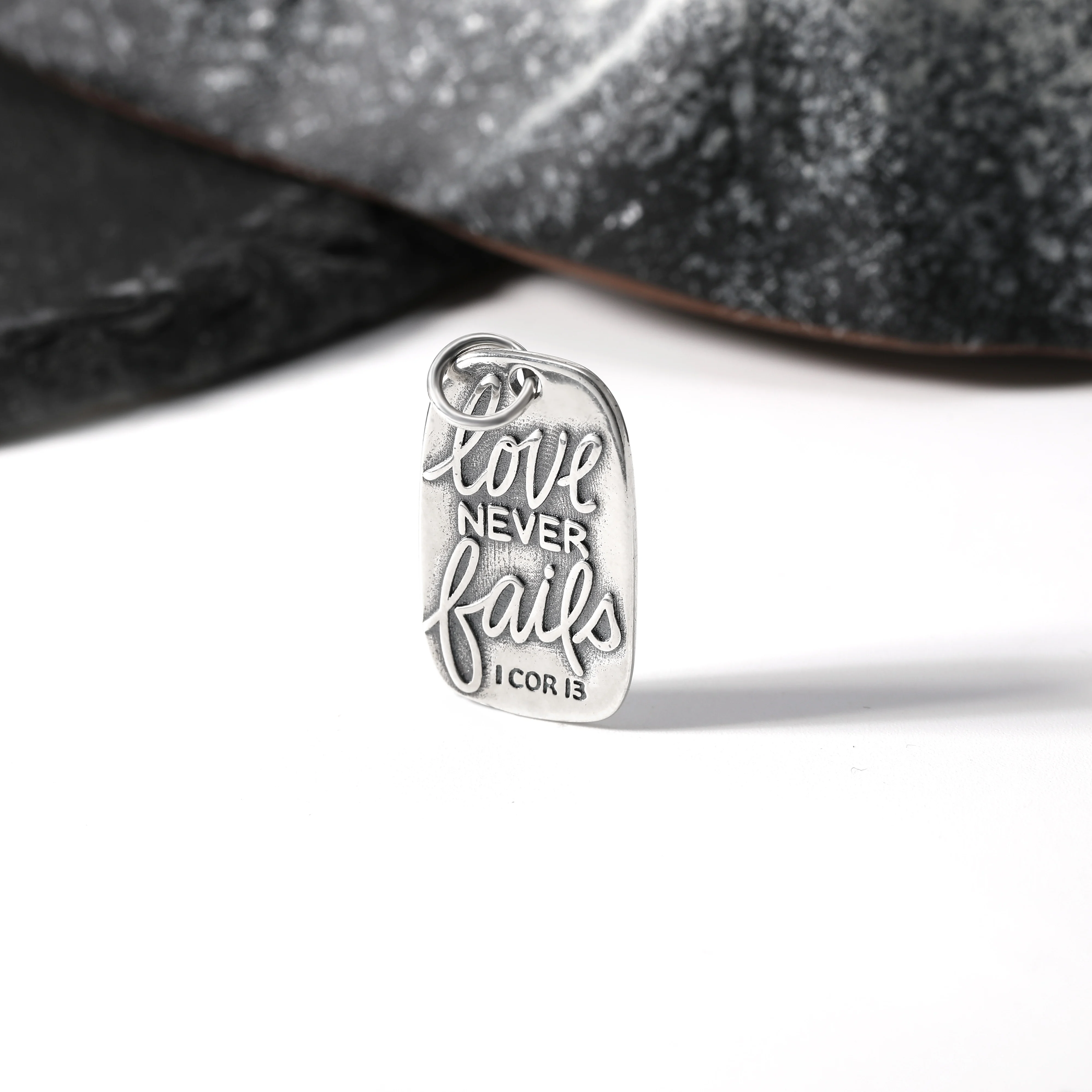

DJ191 genuine 925 sterling silver vintage fashion accessories, love never fades charm pendant silver jewelry