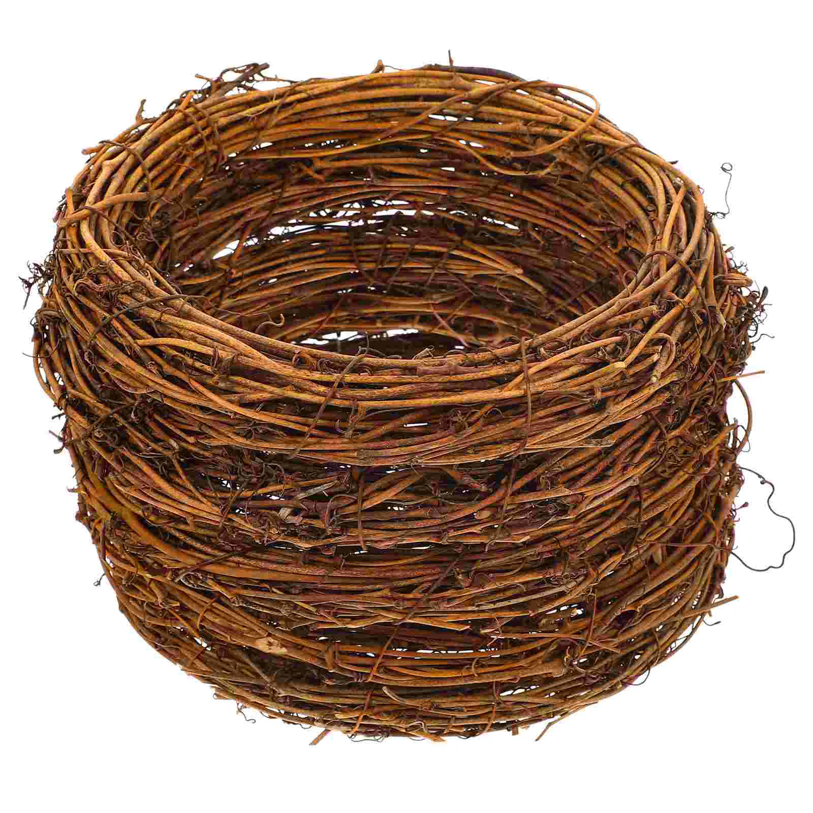 

5 Pcs Rattan Wreath Garland Dreamcatcher Circle Hoops Natural Vine Frame Diy Craft Material Holiday Decoration Wreaths Festive