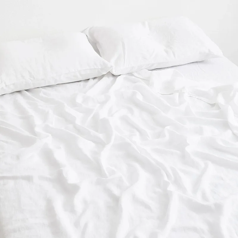100% puur linnen laken Ultimate Comfort Elegance Vlakke laken Natuurlijk milieuvriendelijk Ademend Duurzaam Queen California King
