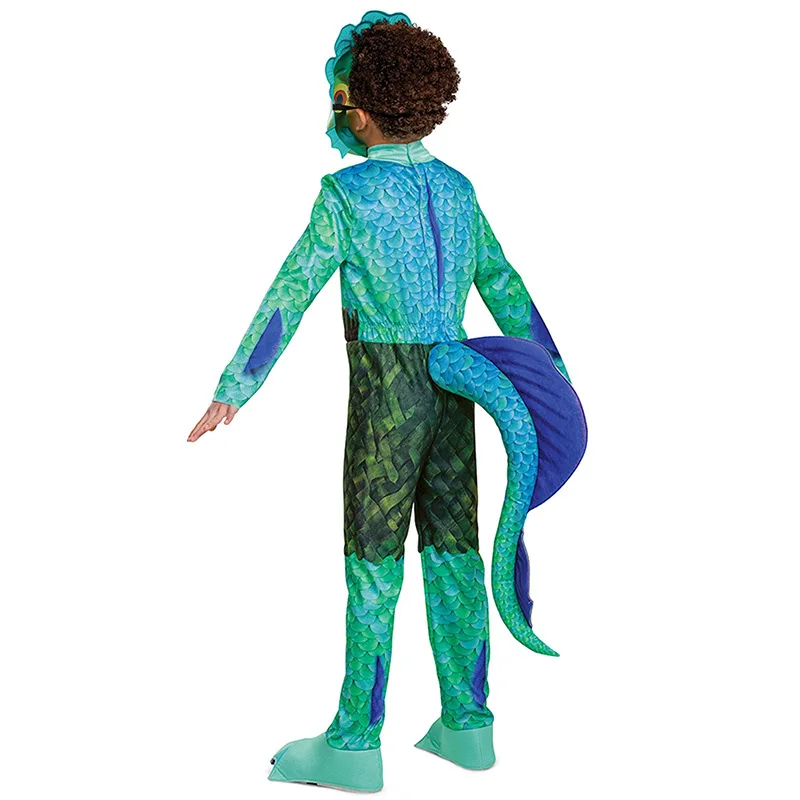 2024 Halloween Luca Costume Luca Childrens Summer Friendly Day Alberto Sea Monster Conjoined Cosplay Cartoon Performance Costume