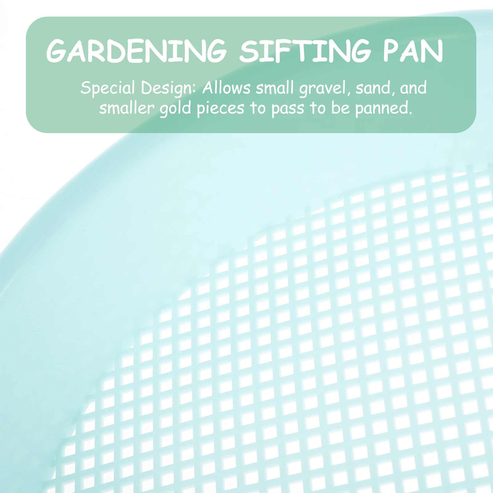 

Plastic Garden Riddle Tool Handle Lightweight Durable Sand Gravel Panning Balcony Mini Garden Use Gardening