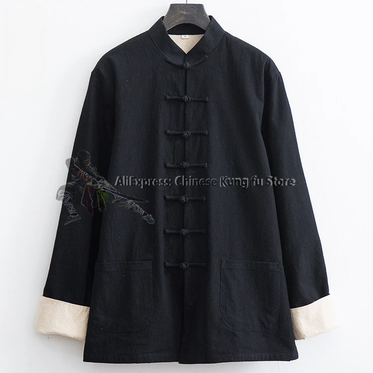 سترة الكونغ فو القطنية السميكة معطف الجناح تشون تاي تشي فنون الدفاع عن النفس ملابس تانغ غير رسمية #6