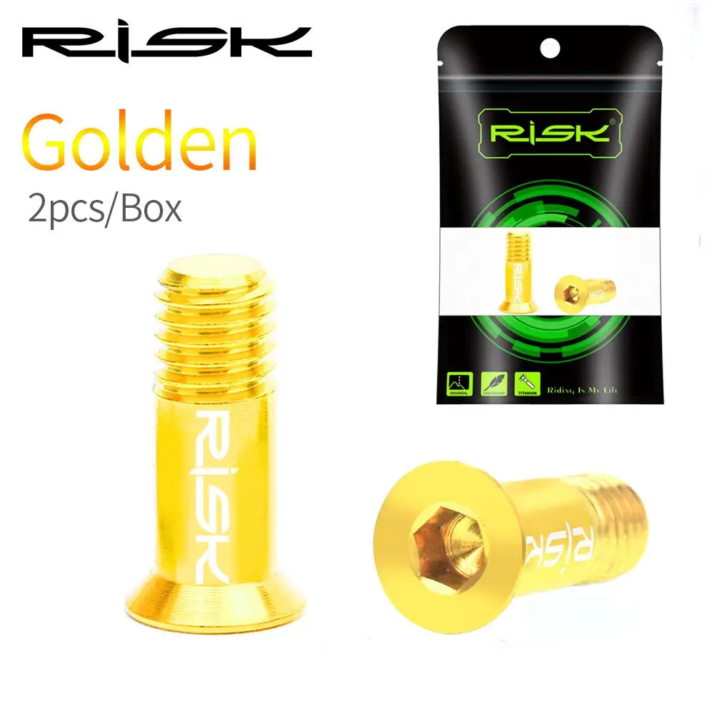 RISIKO 2 teile/schachtel Straße Mountainbike Fahrrad M5 * 14,2mm Shift Schaltwerk Pulley Jockey Rad Befestigungs Schrauben Schrauben Titan legierung – Detail 9