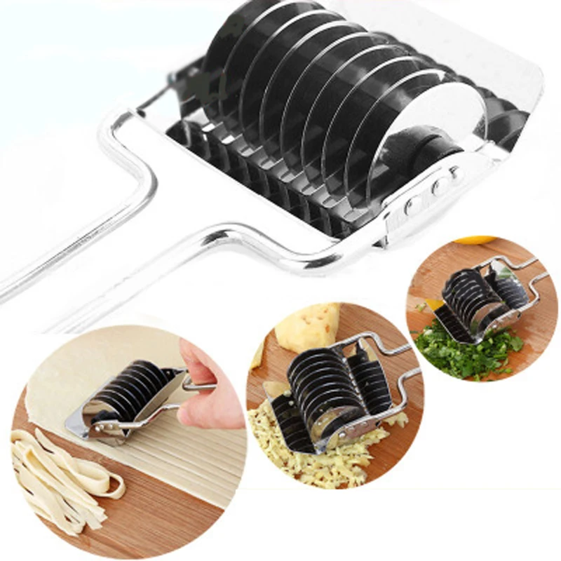 Stainless Steel Manual Non Slip Handle Pressing Machine Noodle Cut Shallot Cutter Spaetzle Pastry Tool Kitchen Supplies