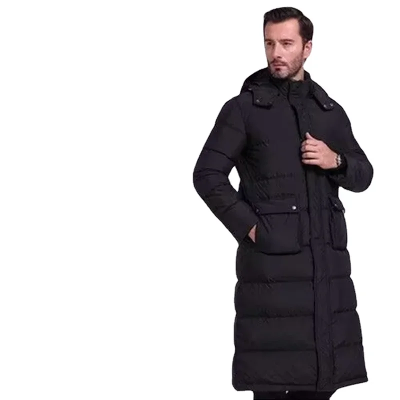 Doudoune longue pour homme, manteau matelassé, au-dessus du genou, épais, grands chantiers, garder au chaud, Canada, nouveau, hiver, 2022