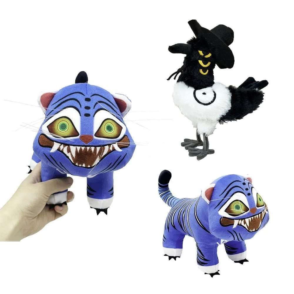 Kpop ‌Demon Hunters Cosplay Plush Tiger Magpie Plushie Doll For  Kids ‌‌‌Anime Collection Halloween Keychain Costume Accessories