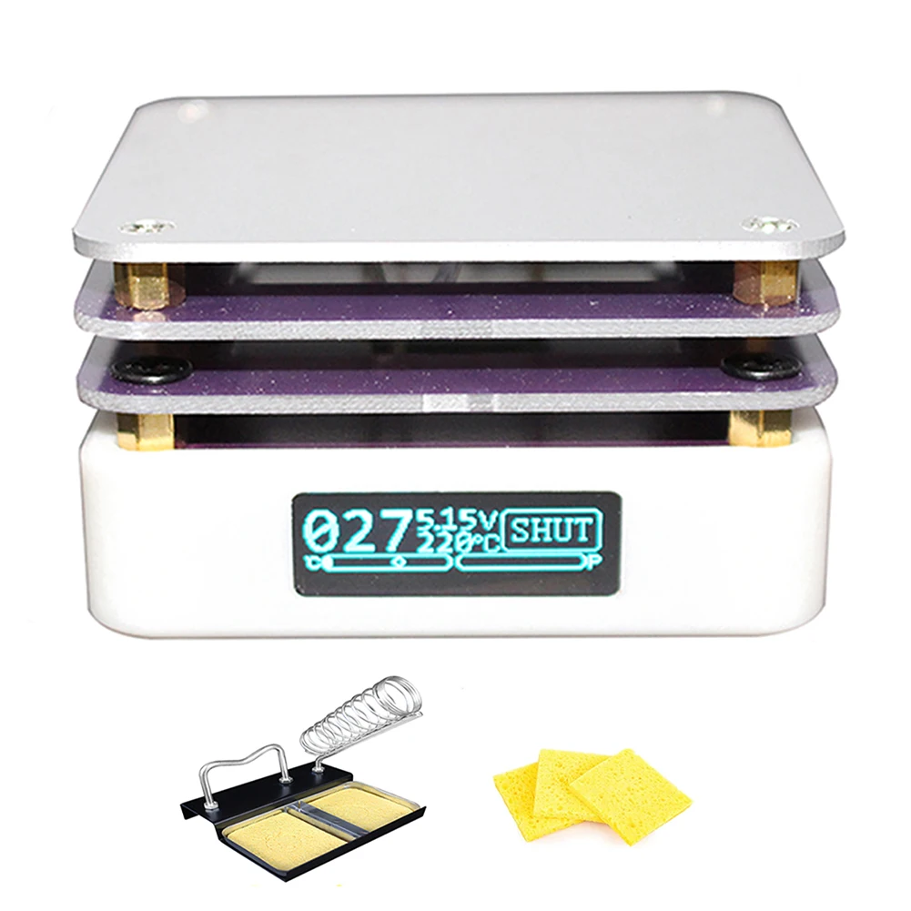 1pcs MHP30 65W Mini Hot Plate Preheater LED Display PCB Board Soldering Heating Plate Mini Hot Plates Concentrate Preheating