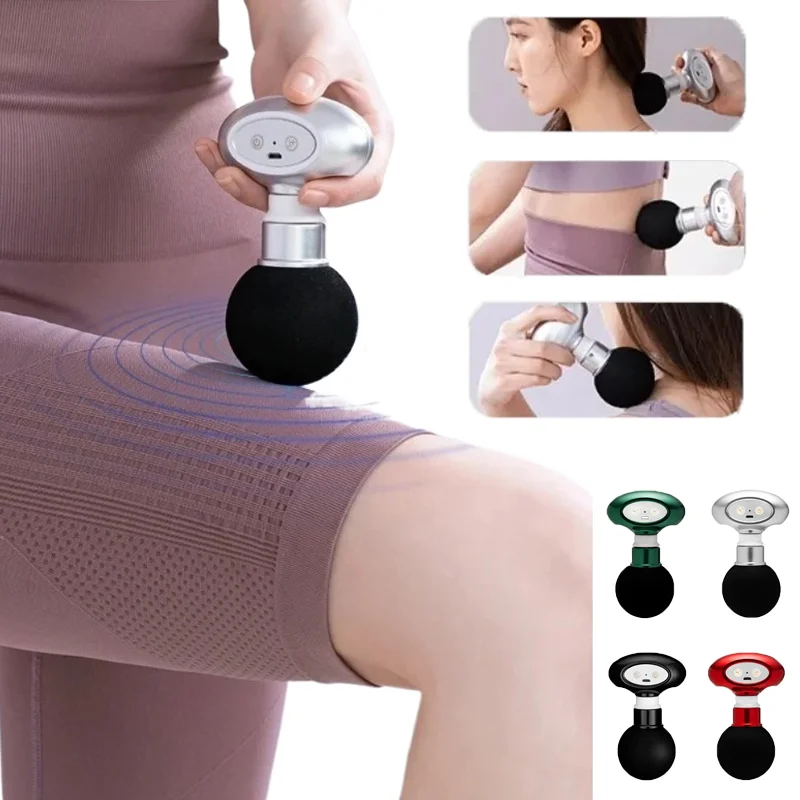 

Портативный мини-массажер с беспроводной вибрацией, шесть уровней регулировки, глубокий массаж, расслабление мышц, фитнес, занятия спортом, бег.