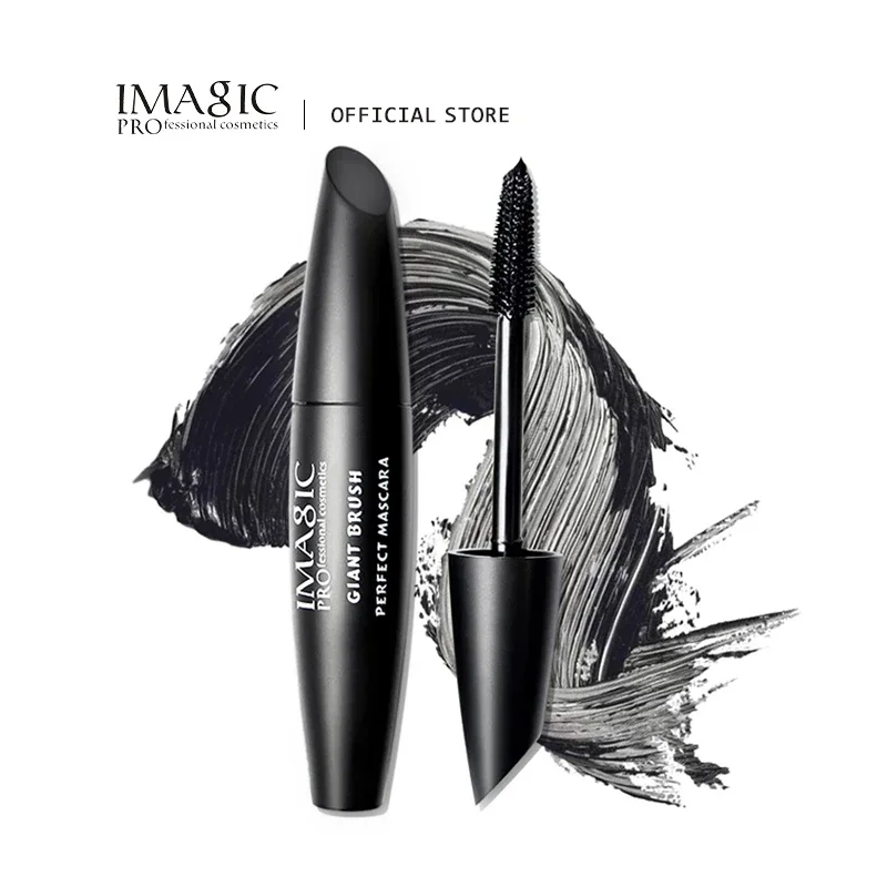 IMAGIC 4D Black Mascara Silk Fiber Eyelashes Lengthening Mascara Waterproof Long Lasting Lash Mascara Volume Eye Cosmetics