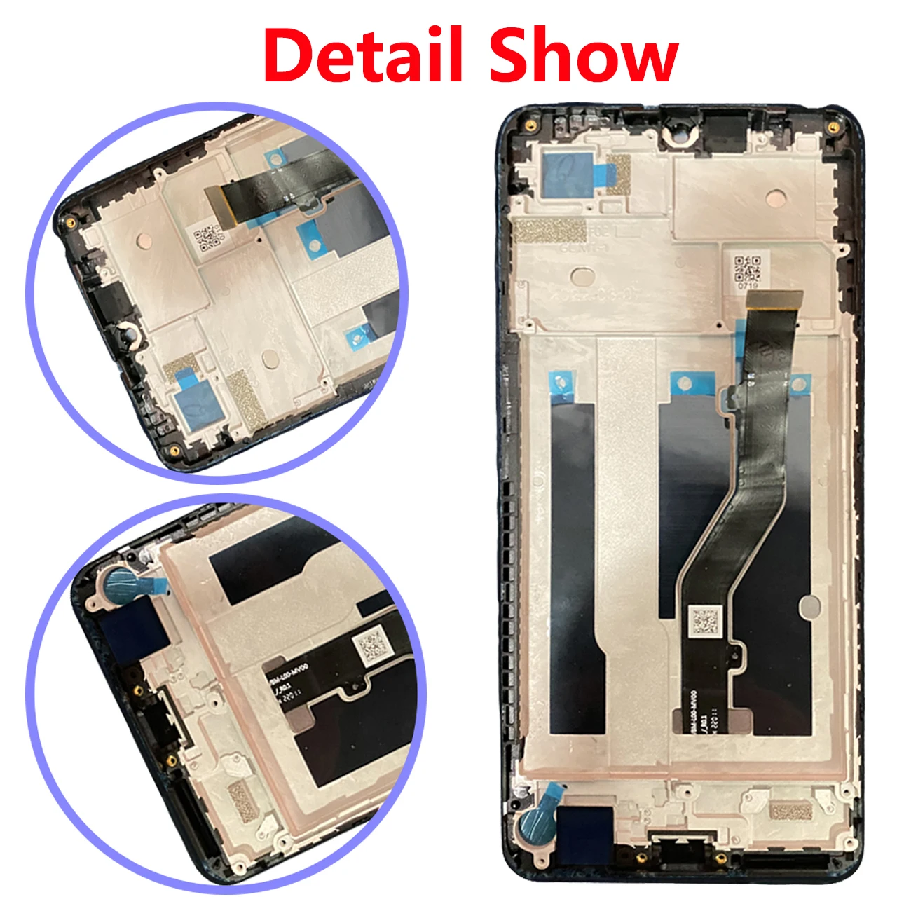 Orignal Display  For ZTE Blade V40 Vita 8045 LCD Full With Frame Touch Digitizer Assembly Replacement Phone Screen Repair Parts