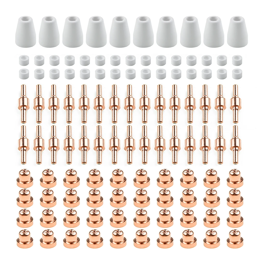 

Tips Electrode Shield Cups Swirling Rings Welding Tools Air Plasma Cutting Cutter Consumable Kits For PT-31 For LG-40 Torches