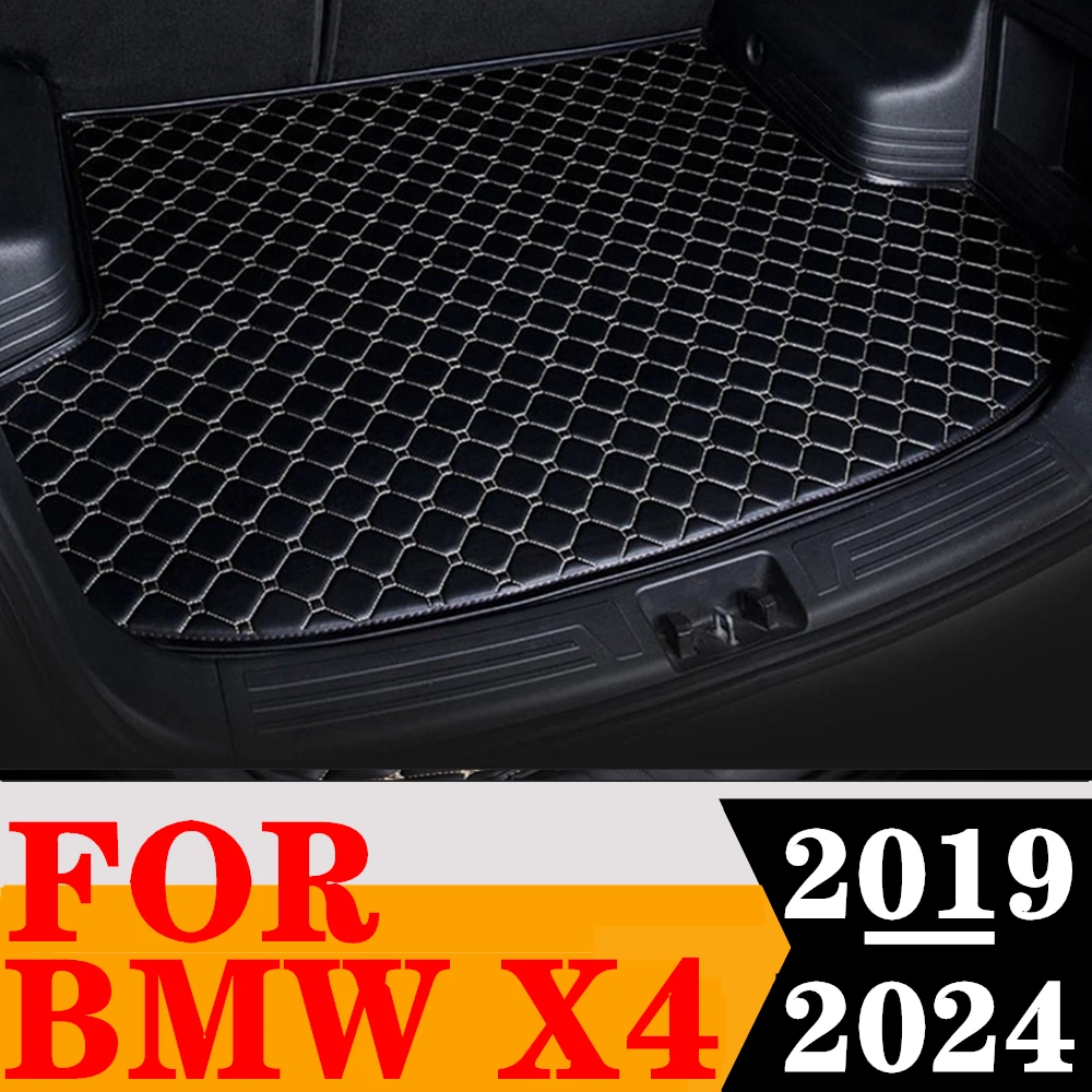 

Коврик в багажник автомобиля подходит для BMW X4 2024 2023 2022-2019, задний багажник, хвостовой багажник, защитный коврик для багажника, ковер, аксессуары для интерьера