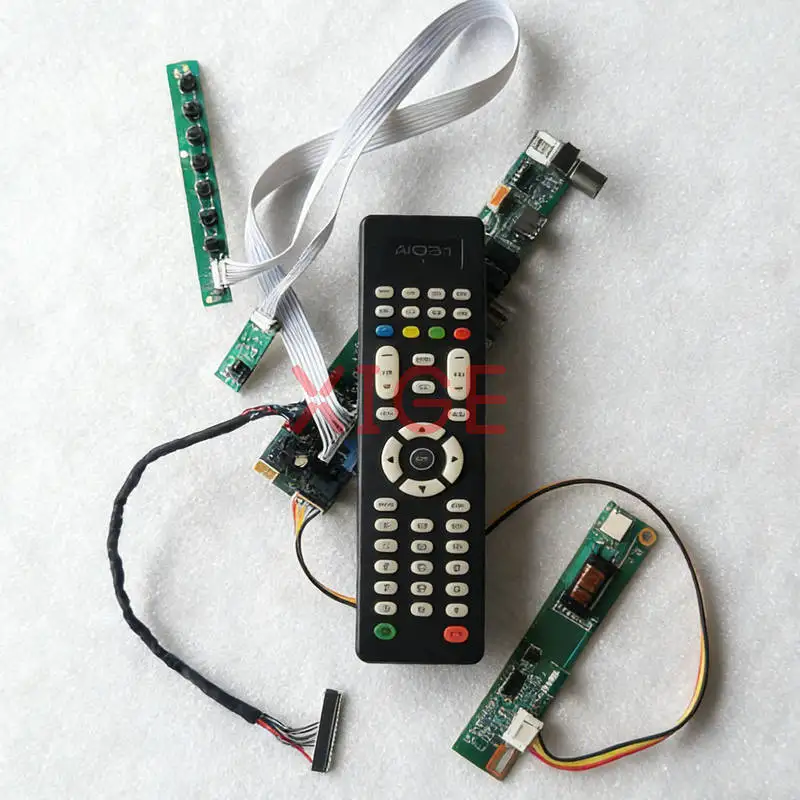 Screen Controller Board Fit LTN141AT07 LTN141AT02 LTN141AT03 LTN141AT13 1-CCFL USB+AV+VGA+HDMI 30 Pin LVDS 1280x800 1280*800 Kit
