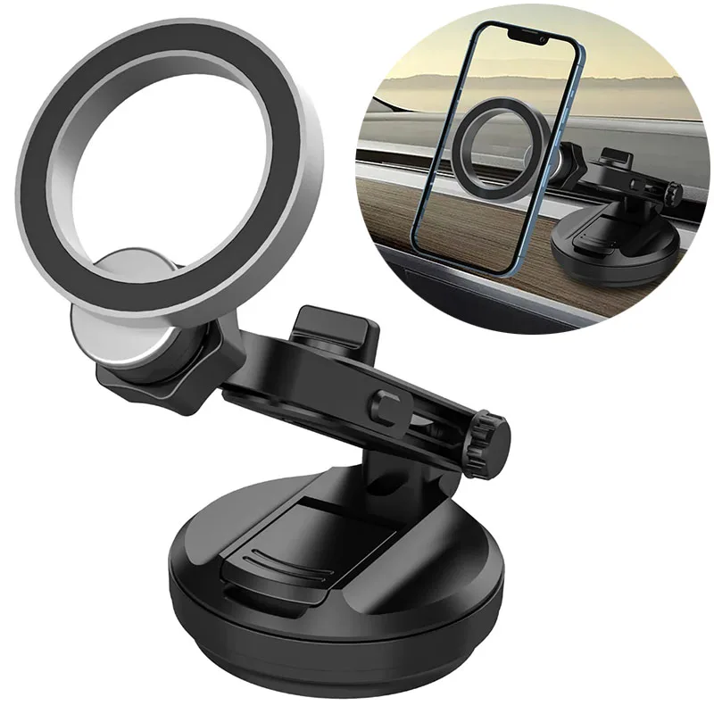 

Magnetic Car Phone Holder Universal Dashboard Car Mobile Phone Stand Support Bracket Mount for iPhone MagSafe Samsung Xiaomi