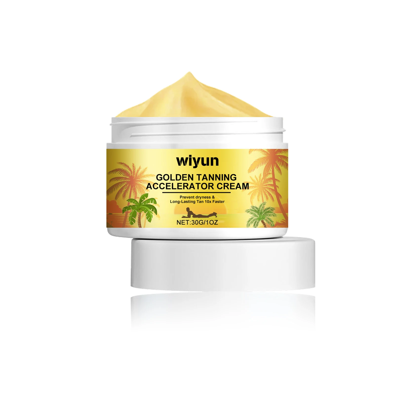 Tanning Accelerator Cream Hydrating Promote Dark Skin Natural Self Tanner for Body Face Prevent Sunburn Sunless Tanning Products