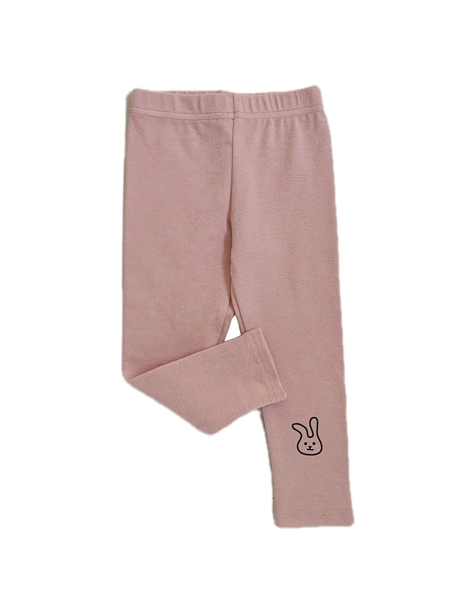 Ins primavera autunno bambini ragazze Leggings cotone a vita alta neonato Babys ragazza pantaloni inferiori Casual coniglio stampato collant bambina