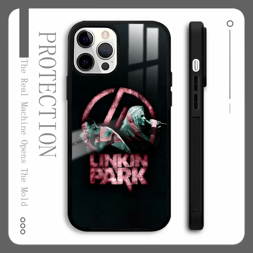 L-Linkin Park Rock Phone Case For iPhone 16 15 14 13 12 11 Pro Max Plus Mini Magnetic Magsafe Wireless Charging Cover