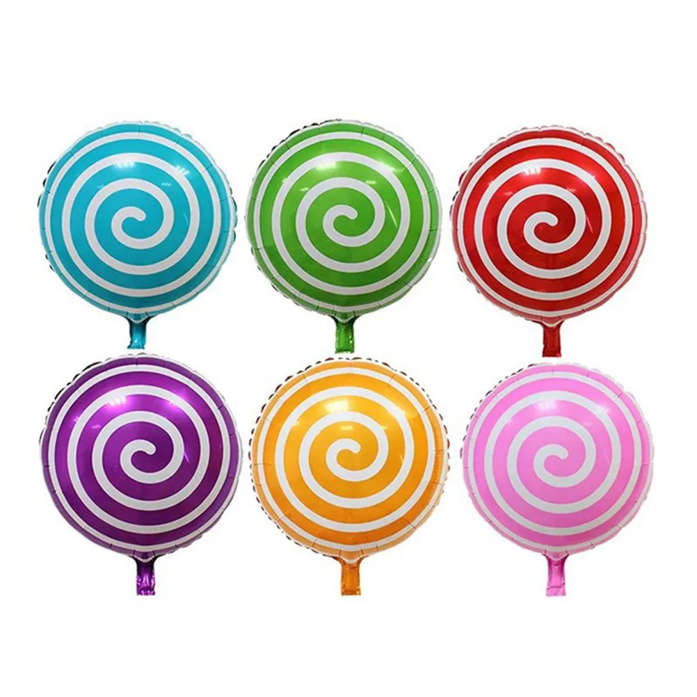 Ballon en aluminium de 18 pouces en forme de sucette, ballon d'anniversaire en hélium, matériau de qualité supérieure, gonflage et dégonflage pratiques, motifs adorables