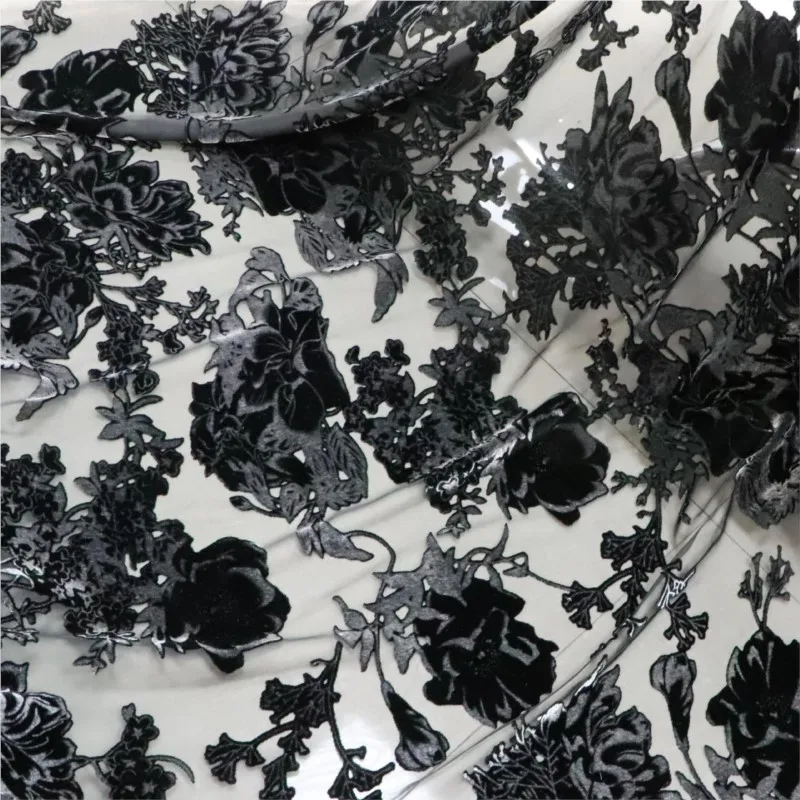 

Woven brocade viscose and velvet fabric for women's clothing nightgowns dresses cheongsams