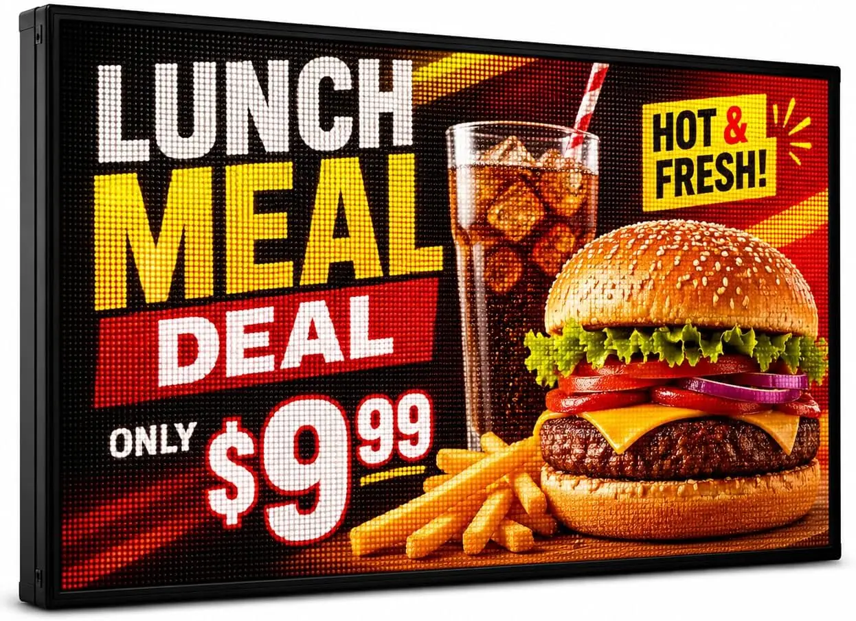 CX P5 Outdoor LED Sign 65' X 34', Full Color Programmable LED Display, IP65 Waterproof High-Brightness Digital Sign with WiFi
