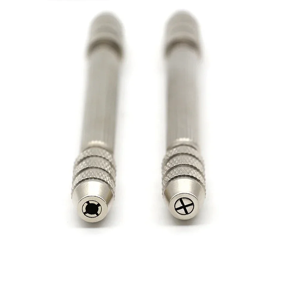 

Hand Drill Drill Bit Mini Hand Drill Silver With Bits 0.5-3.2mm 105mm/4.13inch Chuck Double Drilling For Crafts