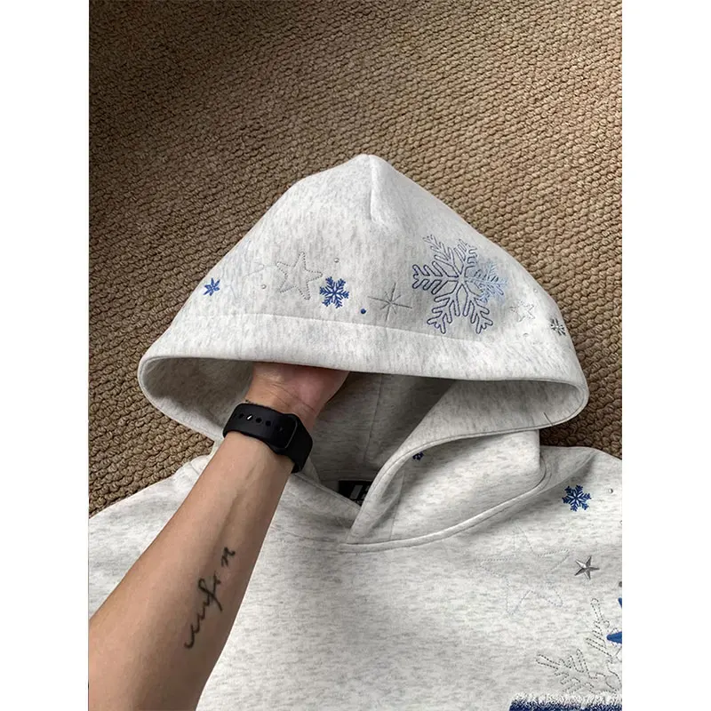 Unisex Pure Cotton Hoodie Autumn Winter Fashionable Versatile Cut Label Tail Single Sweatshirt for Men And Women