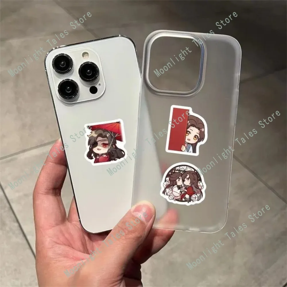 100 قطعة Tian Guan Ci Fu ملصقات Hua Cheng Xie Lian للكمبيوتر المحمول الهاتف الديكور تشيبي Fanmade أنيمي اكسسوارات