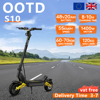 Electric Scooter OOTD S10 10inch Bluetooth Link APP 1400W 48V20AH Max Mileage 70km Lightweight Escooter Dual Suspension