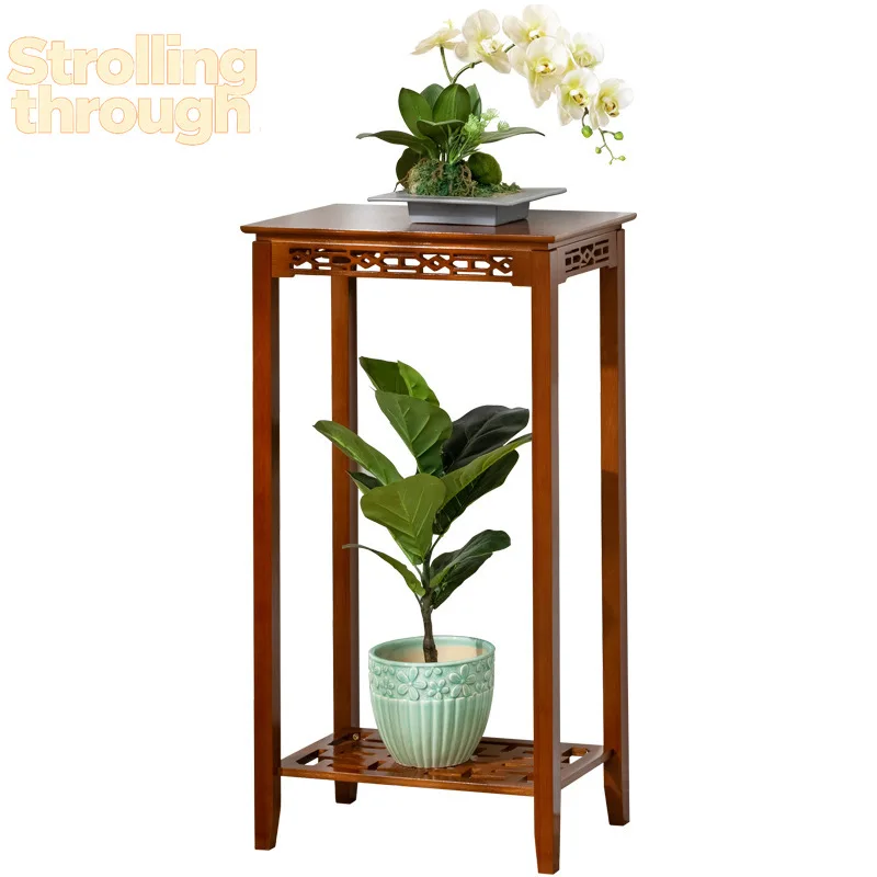 

Мобильная многоярусная бамбуковая подставка для цветов на балкон, для суккулентов и комнатных растений, декор для сада