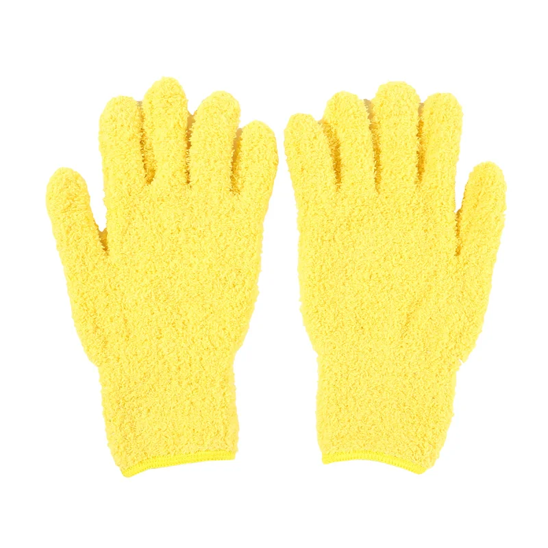 Microfiber Dusting Gloves Nooks Cleaning Gloves Cranny Dusting Gloves For Car Wash And Cleaning Five-finger Housework