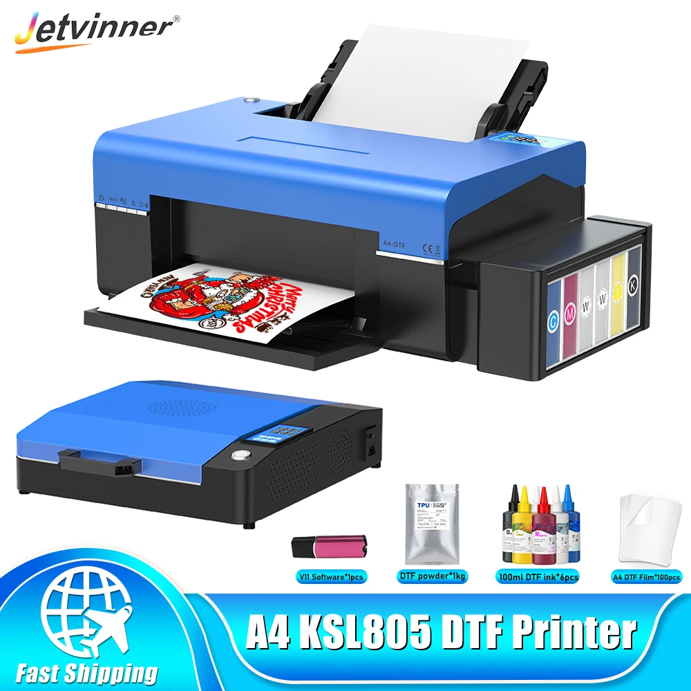 A4 DTF Printer For Epson L805 T shirt Printing Machine Direct to Film Transfer Printer For Clothes Textile Hoodies Impresora dtf