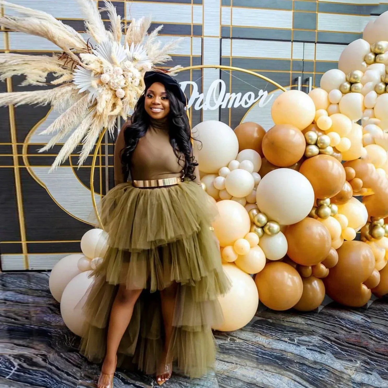 

Модная тюлевая юбка, высокие низкие длинные юбки, женские тюлевые макси-юбки на заказ с эластичным поясом для вечеринки, асимметричная