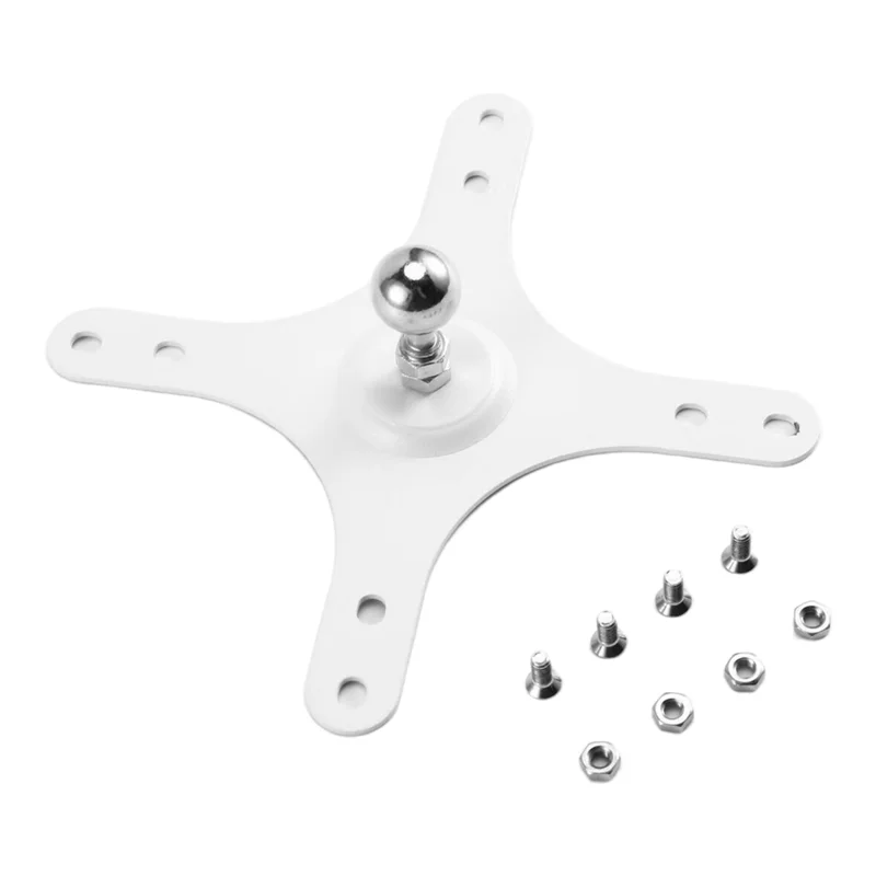 

EF-Wall Mount Holder With VESA Mounting Bracket Plate For Portable Monitor 100X100mm 75X75mm 17Mm Ball Base Set WHITE