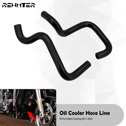 Motorcycle Oil Cooler Hose Line Oil Drain Tube For Harley Touring Electra Street Road Glide Road King Ultra Tri FLHX FLHT 11-16
