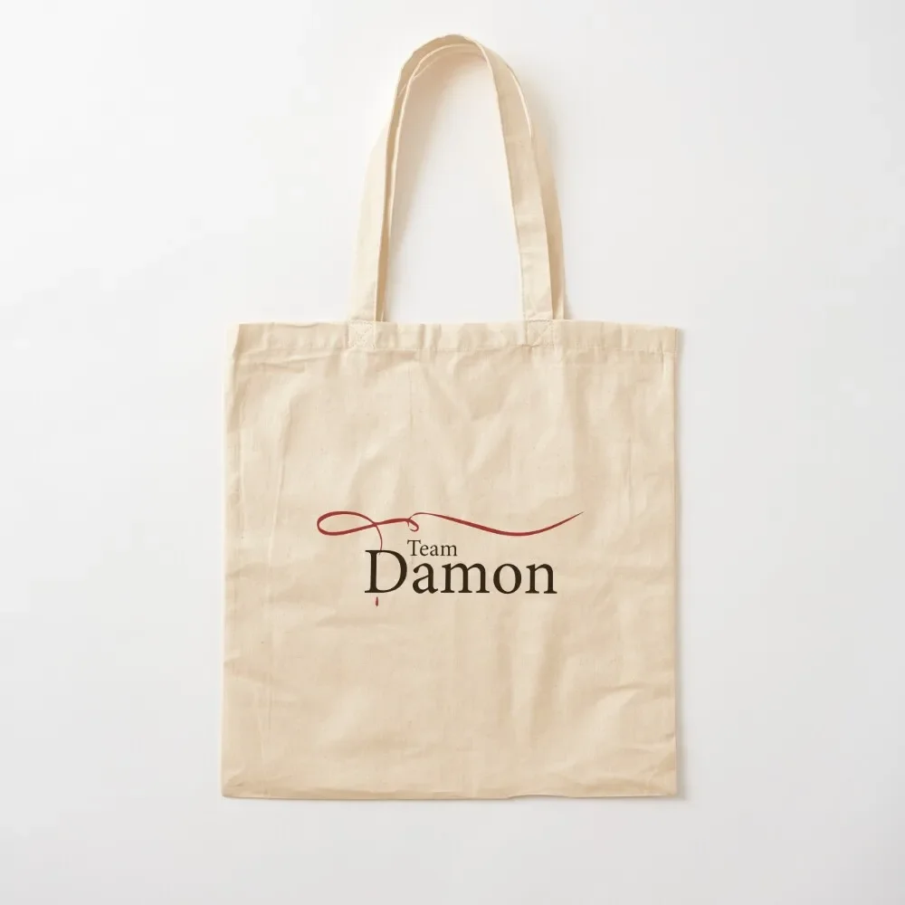 Team Damon Tote Bag Lady bag canvas tote large tote bag Woman shopper