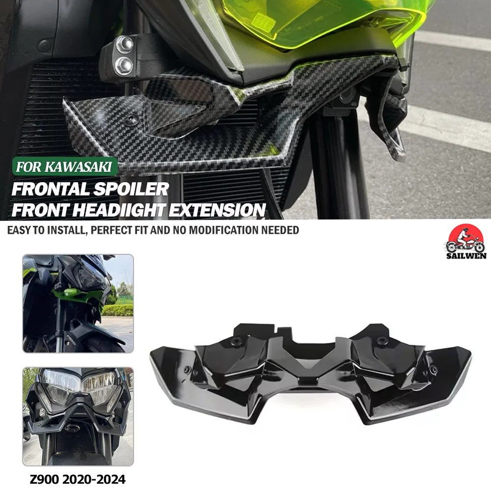 

Для Kawasaki Z900 2020-2024 прижимная сила голые передние спойлеры Z900 2024 аксессуары Kawasaki передние прижимные спойлеры