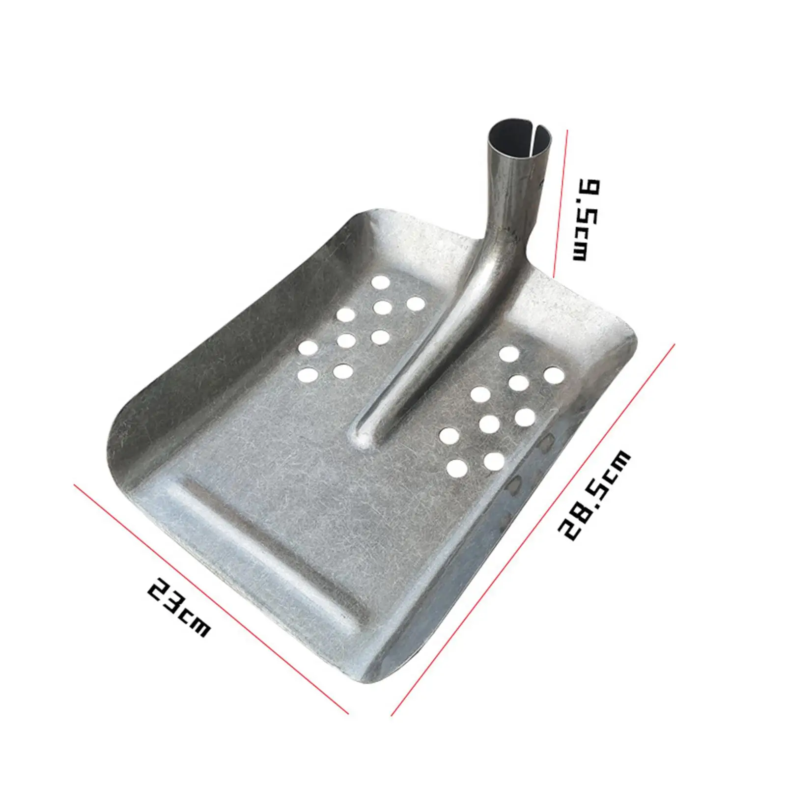Multipurpose Metal Sifting Spade Long Handle Sand Sieve Shovel for Home Garden Sewer Drainage