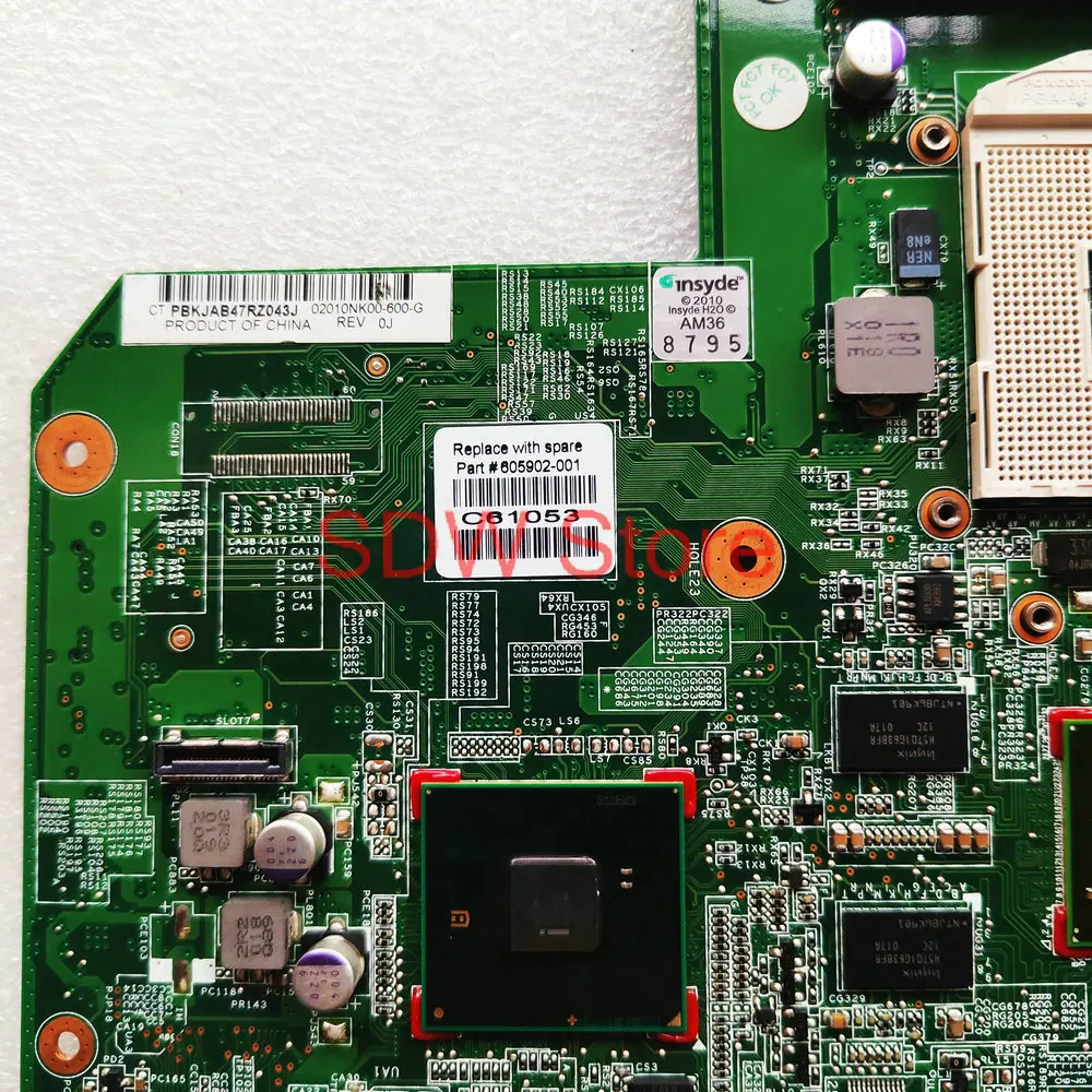 605902-001 615848-001 Motherboard Laptop untuk HP G62 CQ62 MainBoard HM55 DDR3 HM55 DDR3 01013Y000-600-G