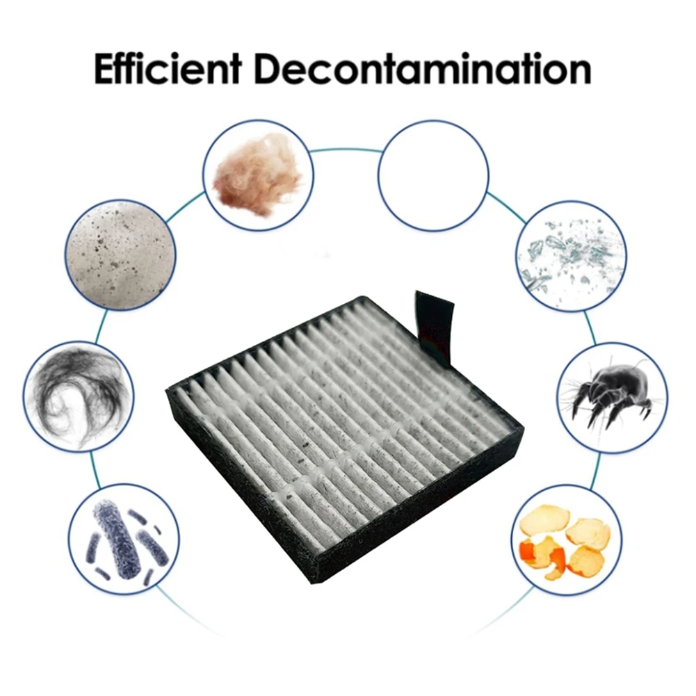 B62B-12PCS فلتر مكنسة ل ميديا W20/W20 PRO/Eureka J20 جهاز آلي لتنظيف الأتربة استبدال أجزاء قاعدة مرشح المحطة