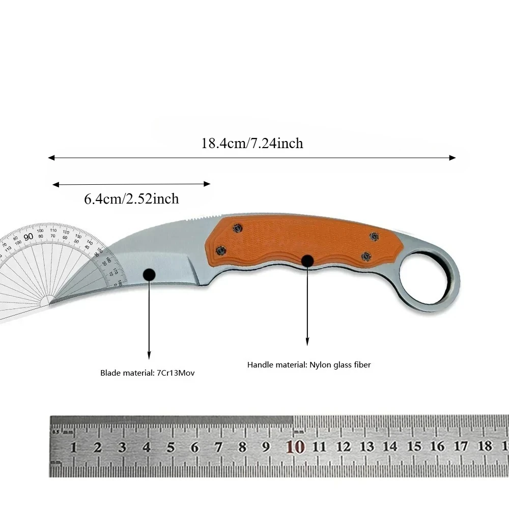 High-Hardness Fixed-Blade Knife with Sheath—440C Blade: Everyday Adventure, Rescue, Outdoor, Survival, Jungle, and Camping Knife - view 6