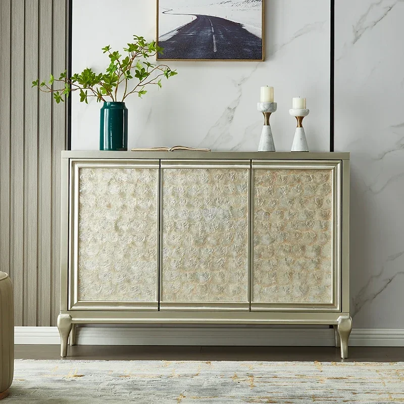 

European Modern Simple Side Cabinet American Luxury Entrance Living Room Cabinet Decorative Home Furniture Armoires De Salon FYL