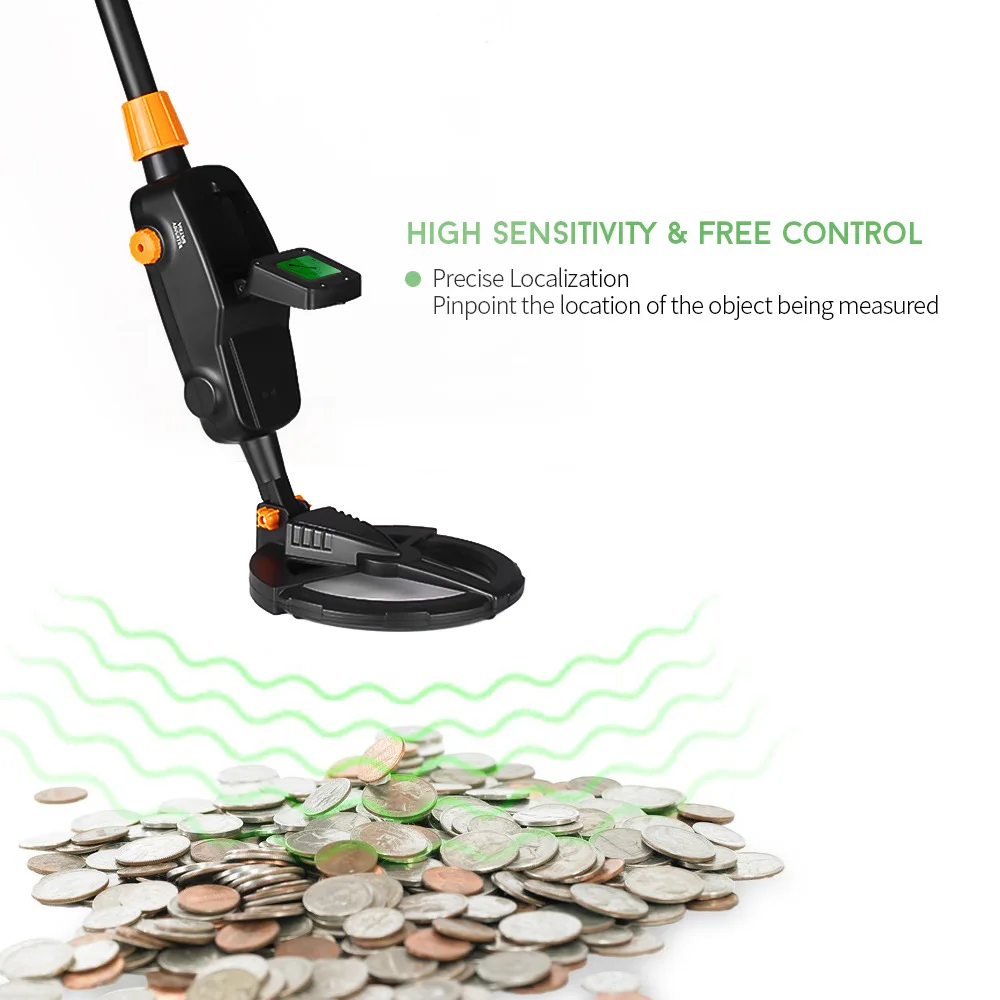 Metal Detector 1008A Professional Long Range Depth Super High Sensitivity Finder Searching Jewelry Hunter Detecting for Kids