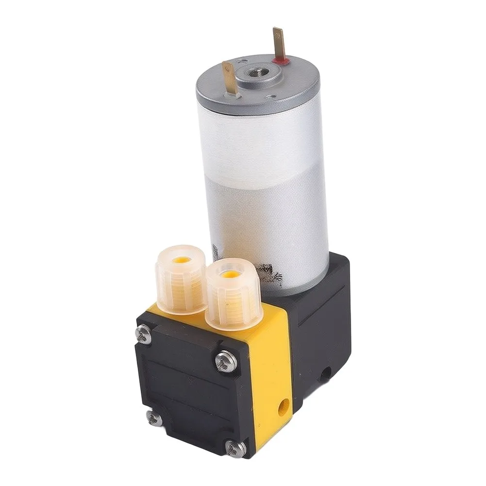YW05 24V For Mini Diaphragm Oil Free Self Priming 7x10x4cm Gas Liquid Transfer For Automotive Sampling Instrument Black White