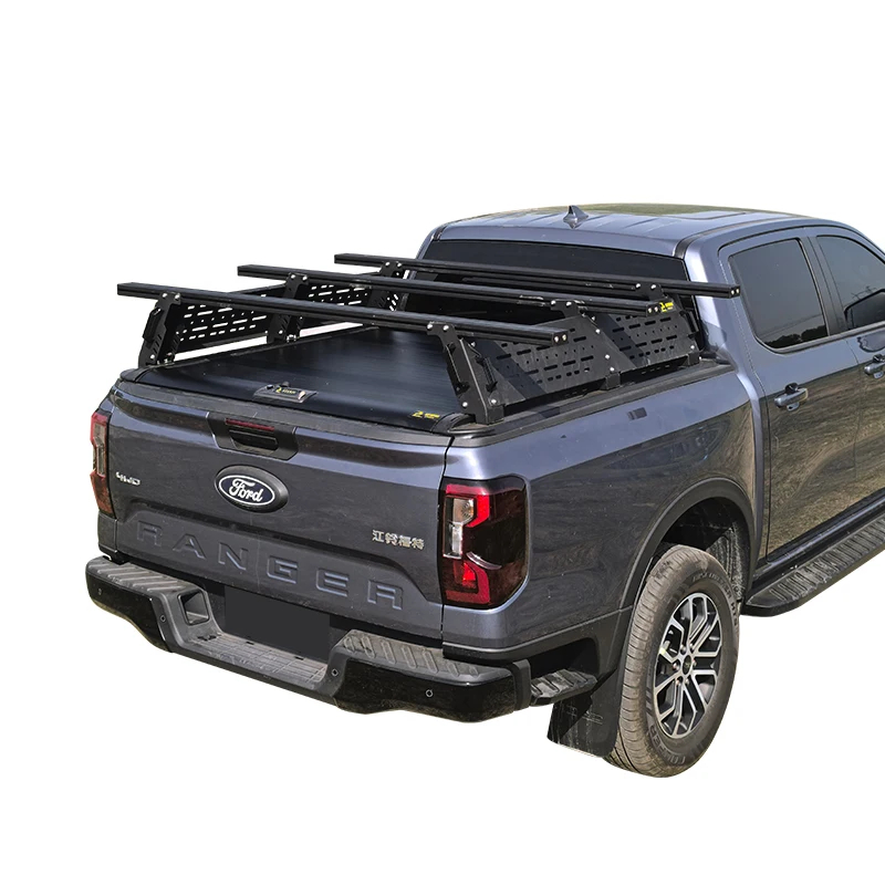

Universal Roof Rack with Bed Tent & Luggage Carrier Exterior Accessory for Various Truck Models Roll Bar Roof Rack System