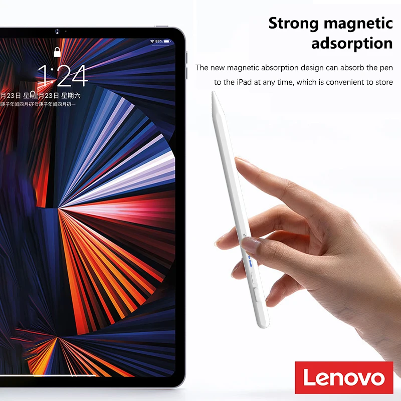 Оригинальный универсальный стилус Lenovo для Apple iPad, iOS, Android, емкостный стилус для сенсорных экранов, карандаш для рисования, Bluetooth, магнитный, универсальный, Bp17Bl, стилус для планшетов