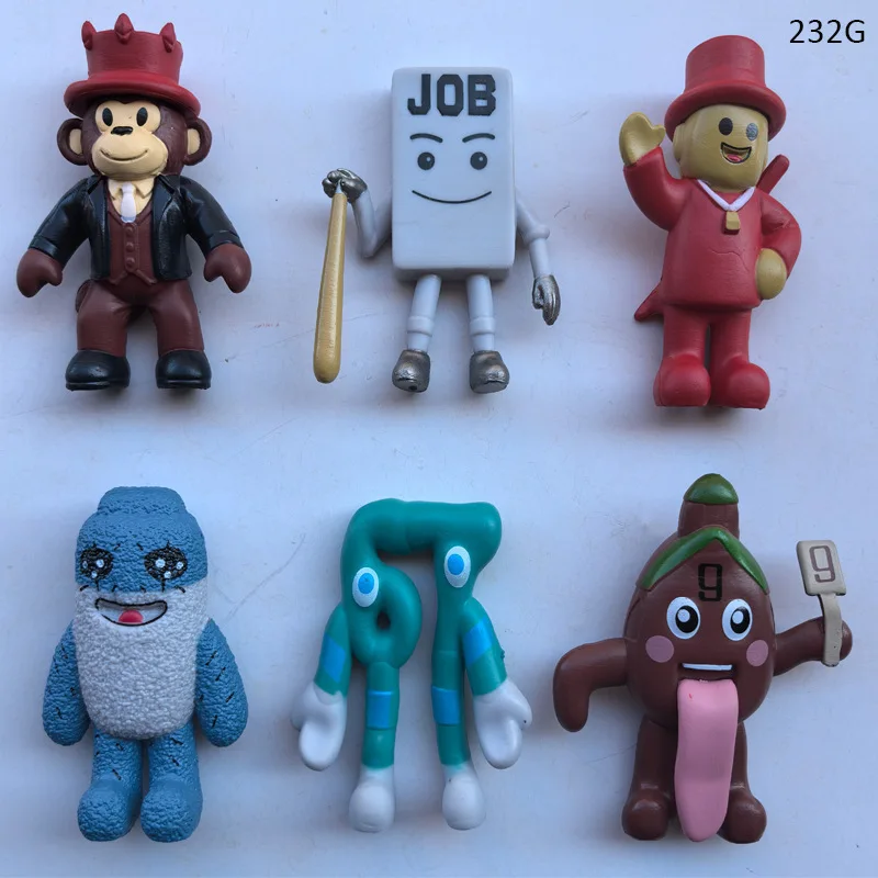Nieuwe 6/8 Stuks Steal A Brainrot Action Figure 7/9 Cm Grappige No.9 Huis Job Holding Een Stickpink Aardbei Olifant Speelgoed Voor Kid Geschenken