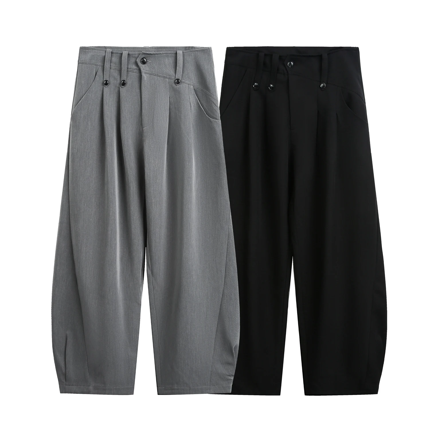 Casual Baggy Pant Men Women Fashion Vintage Commute Loose Wide Leg Suit Pants Couple Streetwear Long Trousers
